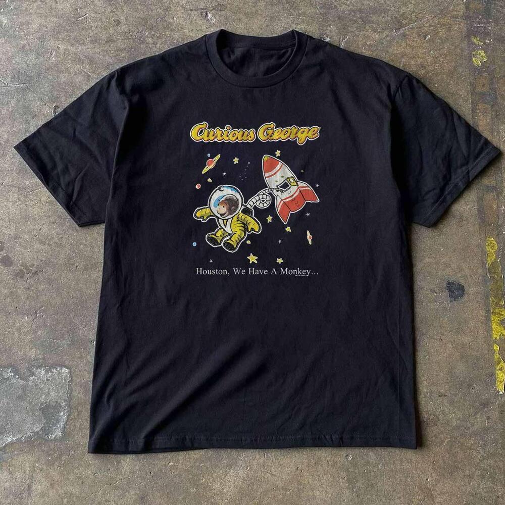 Style Curious George Black T-Shirt